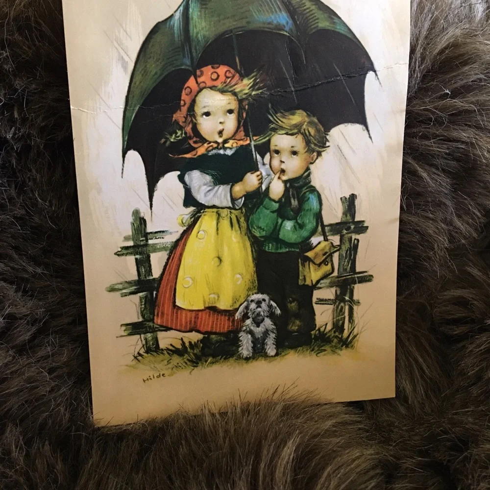 Vintage 60s Kruger Made in Germany postcard